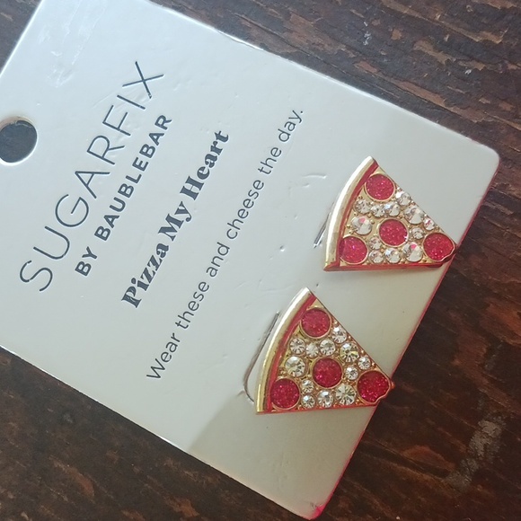 Piźza Ear Rings Pierce - Picture 6 of 7